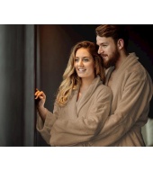 HOMMIKUMANTEL UNISEX L/XL tumebeež, 100% puuvill