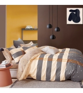 Kahepoolne voodipesukomplekt 160x200 cm, 3-osaline , 100% puuvillasatiin