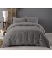 Voodipesu "Fashion Lace Anthracite" 200x220 cm, pehmest mikrofiibrist