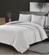 Luksuslik voodipesu "Jaipur Grey" 200x220/ 3 osaline, pehmest mikrofiibrist