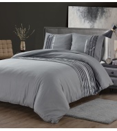 Luksuslik voodipesu "Seoul Anthracite" 200x220/ 3 osaline, pehmest mikrofiibrist