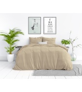 Stone Washed Sand 100% puuvill, 3-osaline komplekt, 240x220 cm