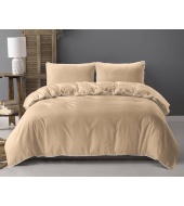 Voodipesu "Ball Fringe Taupe" 200x220 cm, pehmest mikrofiibrist, 3-osaline