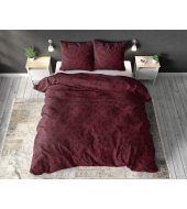 "Jaxx Bordeaux",  200x220 cm,  puuvillasegust, 3-osaline voodipesukomplekt