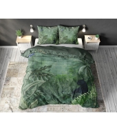 "Jisoo Green",  200x220 cm,  puuvillasegust, 3-osaline voodipesukomplekt